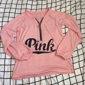 Light pink VS Pink long sleeve with front zipper!!